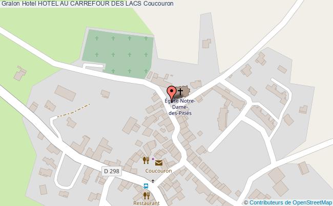 plan Hotel Au Carrefour Des Lacs Coucouron