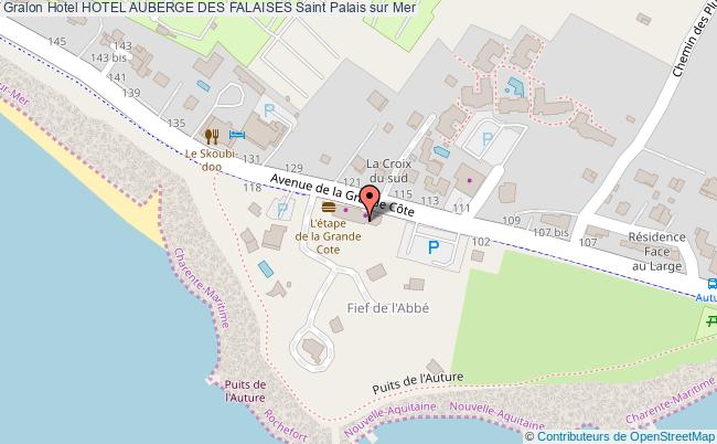 plan Hotel Auberge Des Falaises Saint Palais sur Mer
