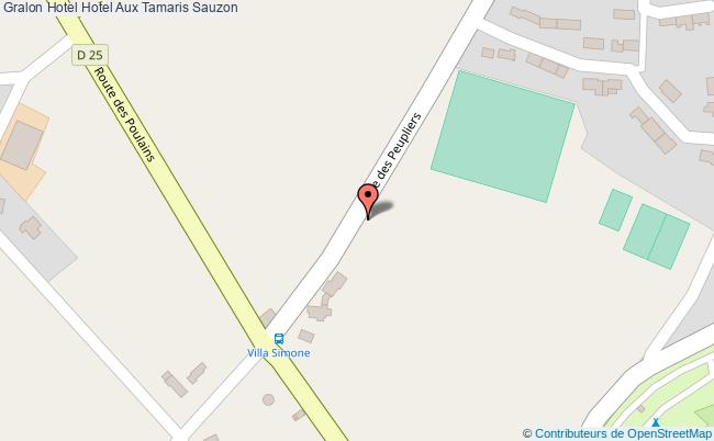 plan Hotel Aux Tamaris Sauzon