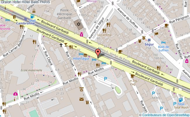 plan Hôtel Baldi PARIS