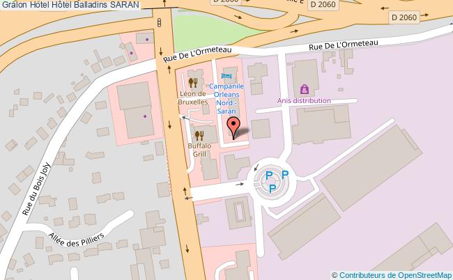 plan Hôtel Balladins SARAN
