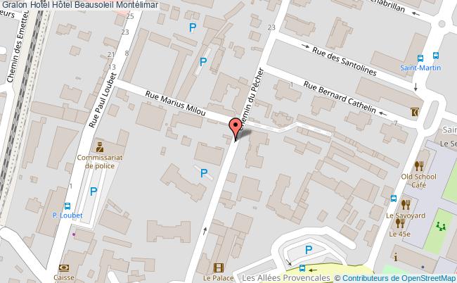plan Hôtel Beausoleil Montélimar