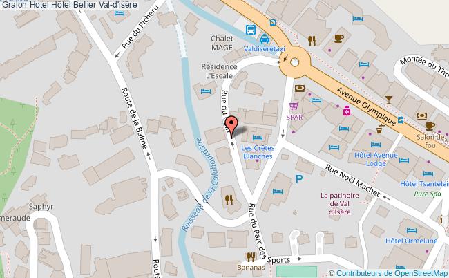 plan Hôtel Bellier Val-d'isère
