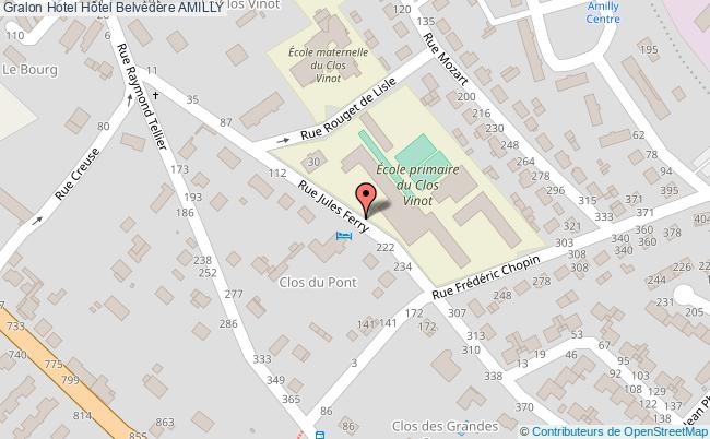 plan Hôtel Belvédère AMILLY