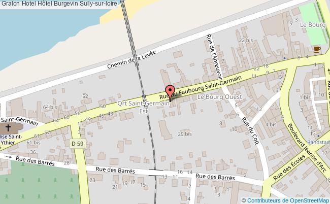 plan Hôtel Burgevin Sully-sur-loire