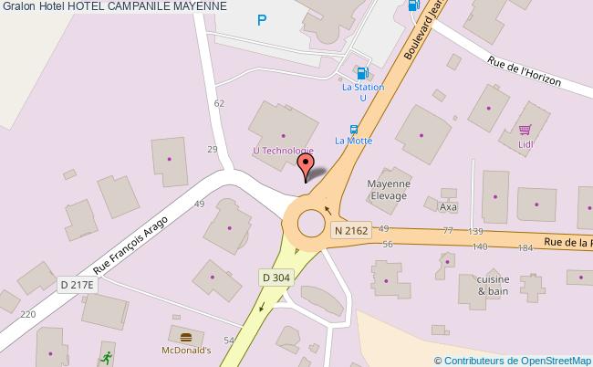 plan Hotel Campanile MAYENNE