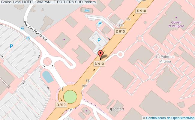 plan Hotel Campanile Poitiers Sud Poitiers