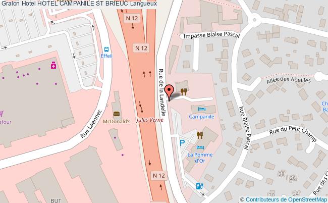 plan Hotel Campanile St Brieuc Langueux