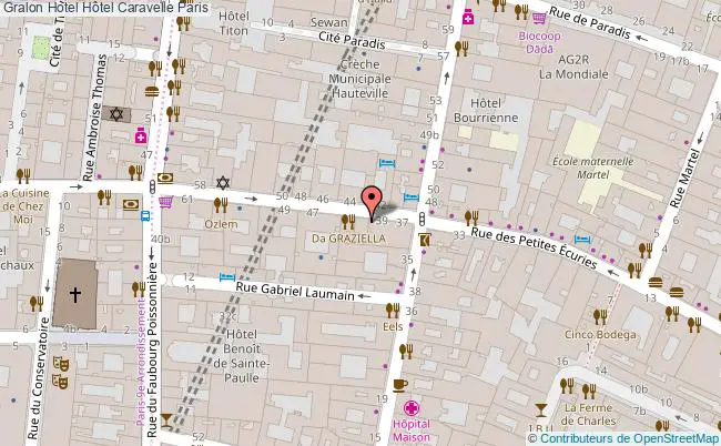 plan Hôtel Caravelle Paris