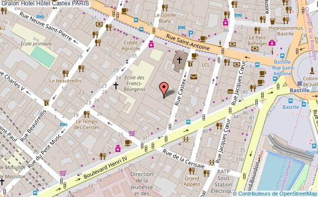 plan Hôtel Castex PARIS