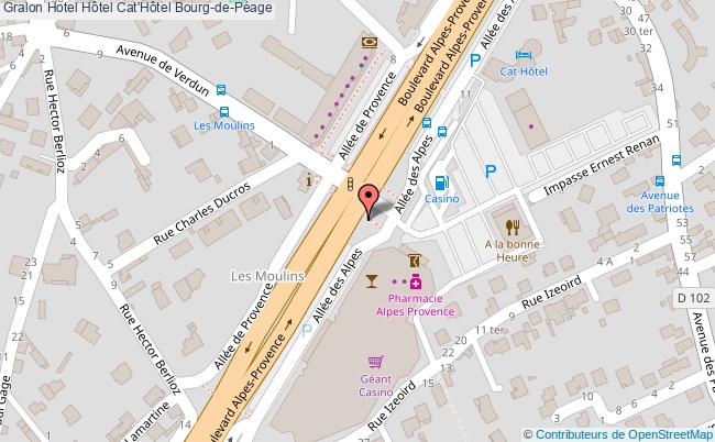 plan Hôtel Cat'hôtel Bourg-de-Péage