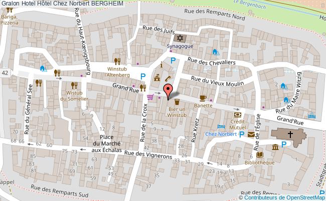 plan Hôtel Chez Norbert BERGHEIM