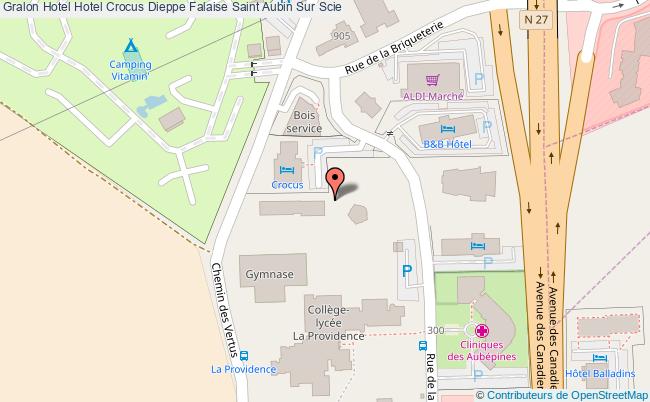 plan Hotel Crocus Dieppe Falaise Saint Aubin Sur Scie