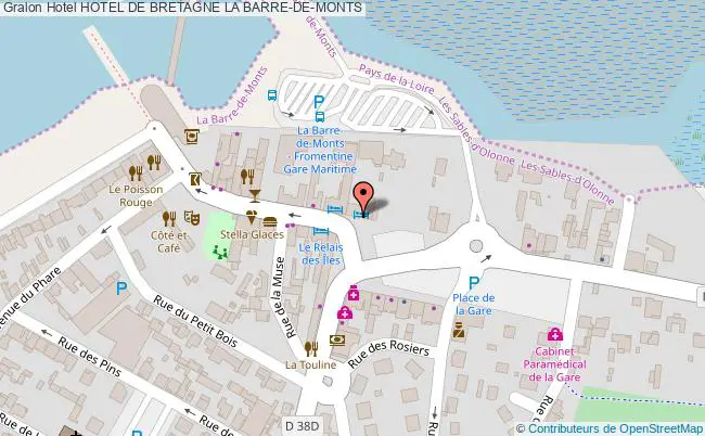 plan Hotel De Bretagne LA BARRE-DE-MONTS