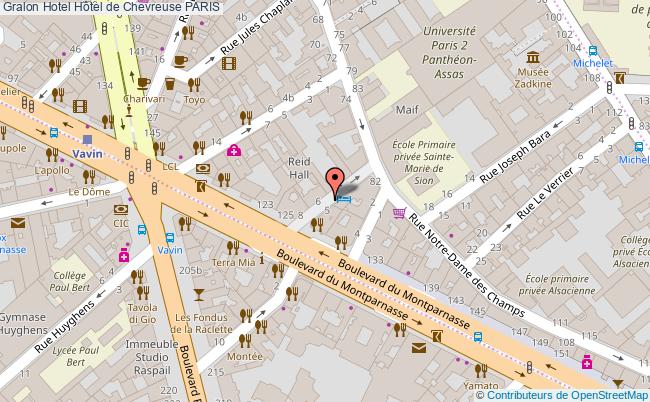 plan Hôtel De Chevreuse PARIS