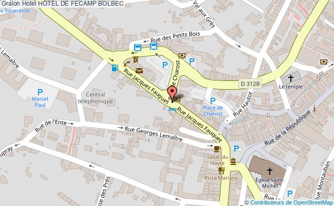 plan Hotel De Fecamp BOLBEC