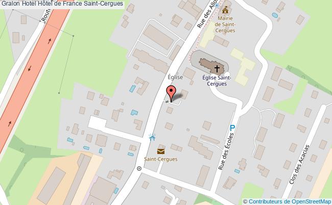 plan Hôtel De France Saint-Cergues