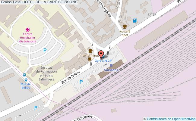 plan Hotel De La Gare SOISSONS
