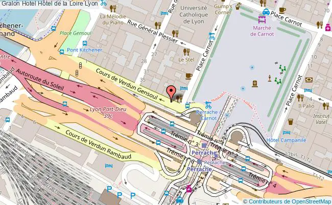 plan Hôtel De La Loire Lyon