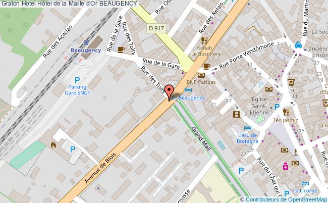 plan Hôtel De La Maille D'or BEAUGENCY