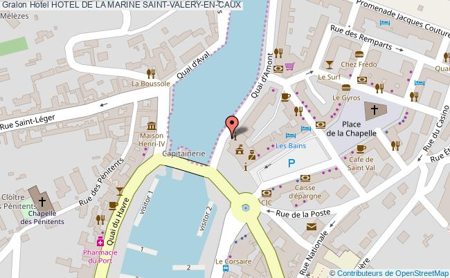 plan Hotel De La Marine SAINT-VALERY-EN-CAUX