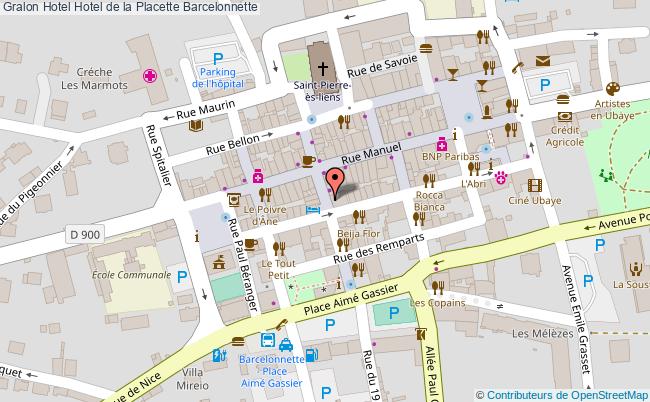 plan Hotel De La Placette Barcelonnette