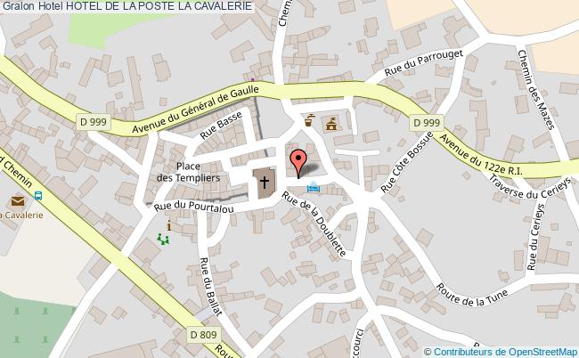 plan Hotel De La Poste LA CAVALERIE
