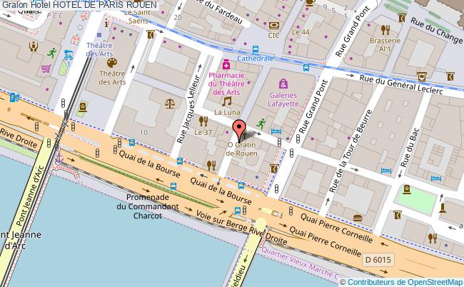 plan Hotel De Paris ROUEN
