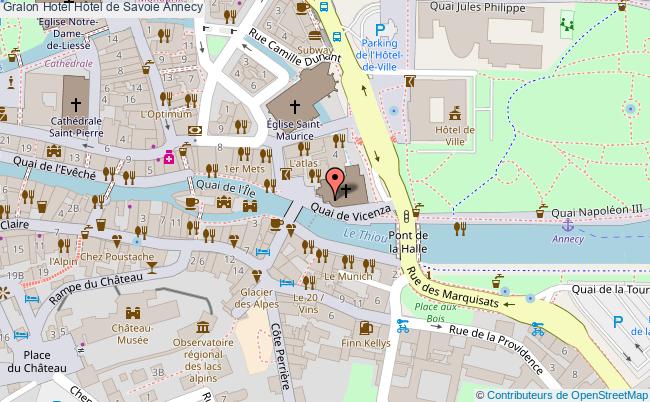 plan Hôtel De Savoie Annecy