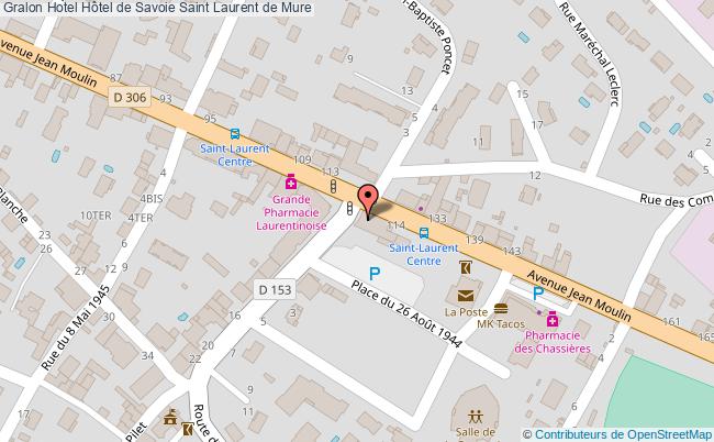 plan Hôtel De Savoie Saint Laurent de Mure