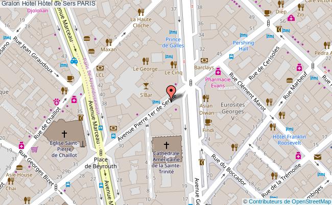 plan Hôtel De Sers PARIS