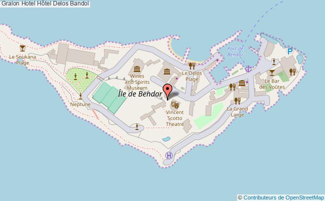 plan Hôtel Delos Bandol