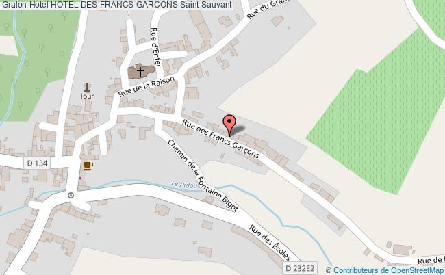 plan Hotel Des Francs Garcons Saint Sauvant