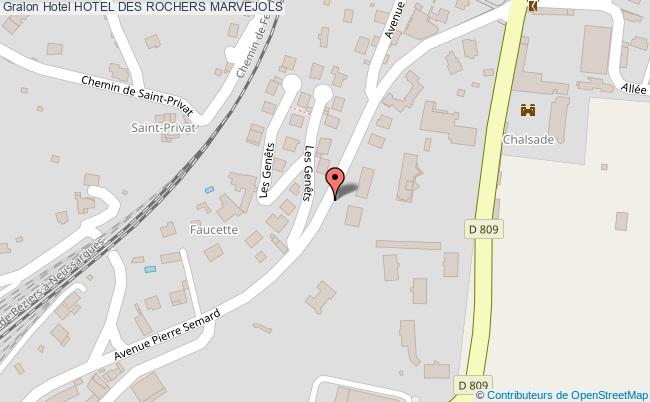 plan Hotel Des Rochers MARVEJOLS