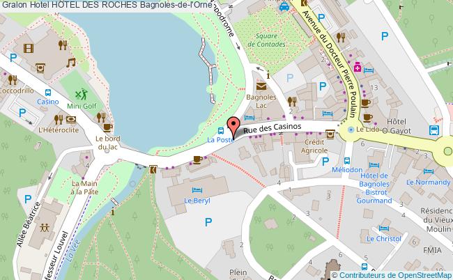 plan Hotel Des Roches Bagnoles-de-l'Orne