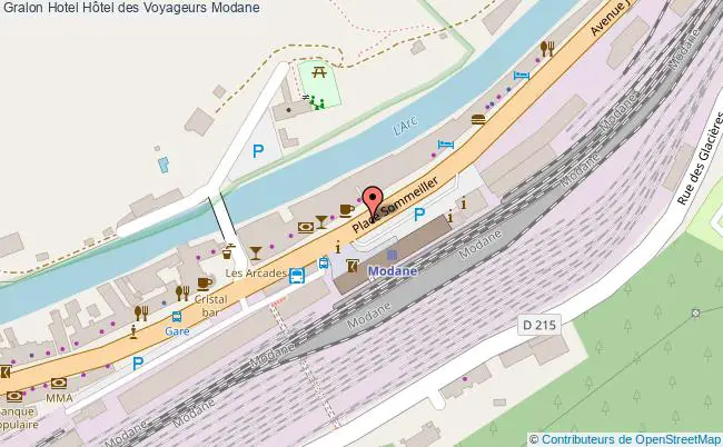 plan Hôtel Des Voyageurs Modane