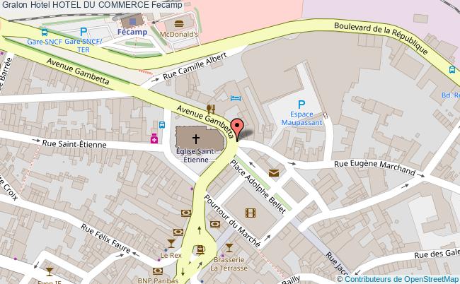 plan Hotel Du Commerce Fecamp