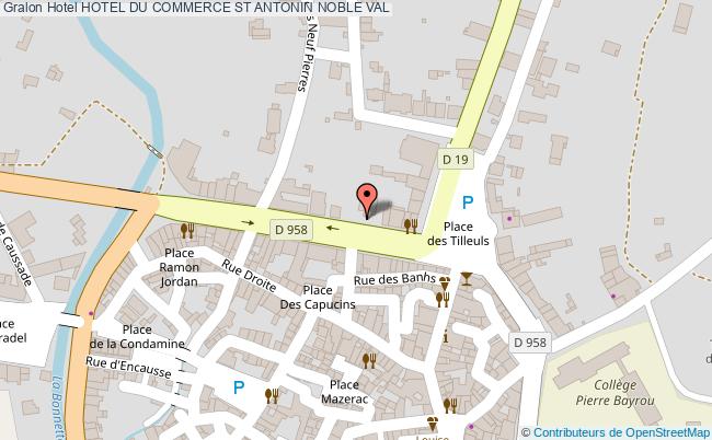 Hotel Du Commerce Saint Antonin Noble Val