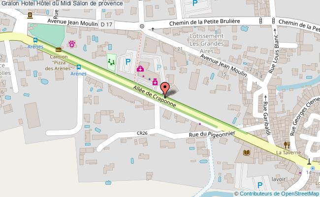 plan Hôtel Du Midi Salon de provence