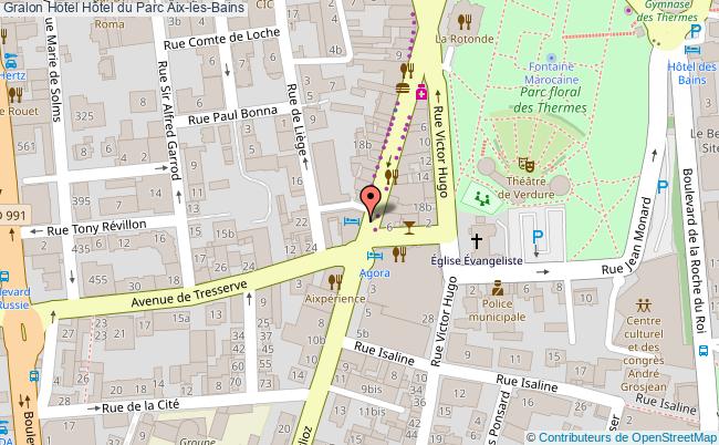 plan Hôtel Du Parc Aix-les-Bains