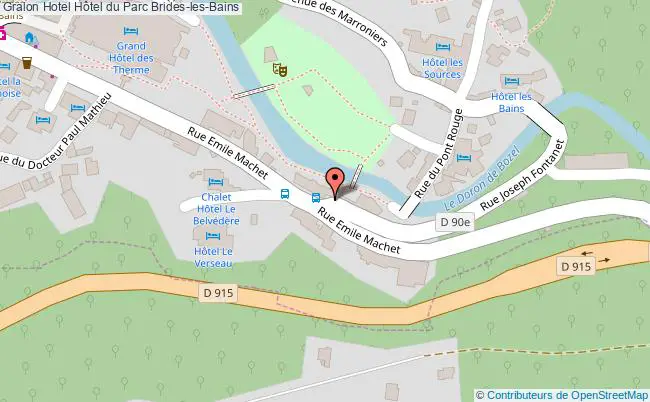 plan Hôtel Du Parc Brides-les-Bains