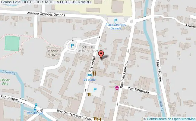 plan Hotel Du Stade LA FERTE-BERNARD