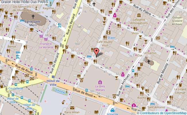 plan Hôtel Duo PARIS