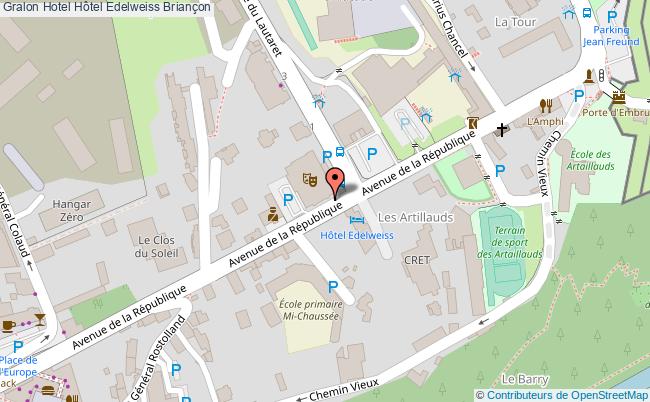 plan Hôtel Edelweiss Briançon