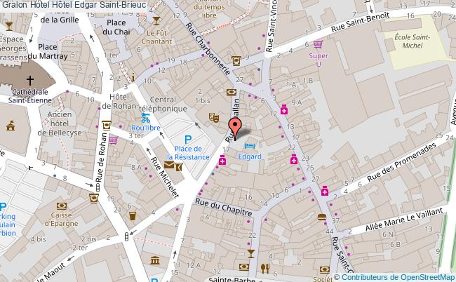 plan Hôtel Edgar Saint-Brieuc