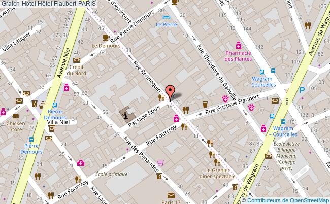 plan Hôtel Flaubert PARIS