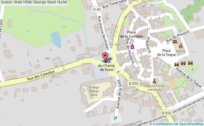 plan Hôtel George Sand Huriel