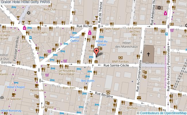 plan Hôtel Gotty PARIS