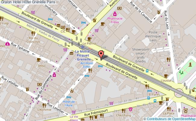 plan Hôtel Grenelle Paris