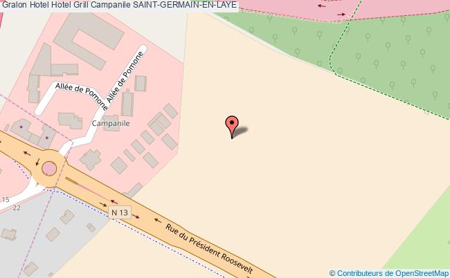 plan Hotel Grill Campanile SAINT-GERMAIN-EN-LAYE